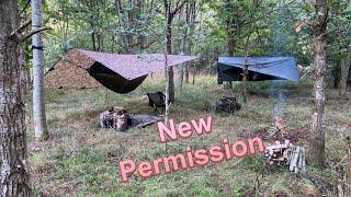 New Permission - Hammock Wild camping UK #hammockcamping  #wildcamping #bushcraft