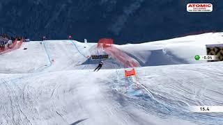 Mikaela Shiffrin  - St  Moritz women's downhill - the winning run, Dec 9, 2023 #sheskis @atomic