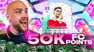 50K FC Points Decides My Team w/ 93 FLASHBACK FUT BIRTHDAY RONALDO!