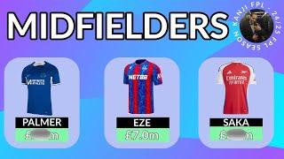 Predicting FPL Midfielder Prices For The 24/25 Season  