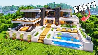 How To Build A Luxury Modern House In Minecraft. ️ [ Phixel ]