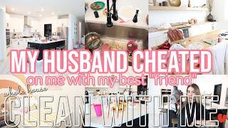 WHOLE HOUSE CLEAN WITH ME || MY HUSBAND CHEATED ON ME STORY TIME || CLEANING MOTIVATION 2023