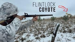 You've NEVER Seen THIS Before! Coyote Hunting with a FLINTLOCK