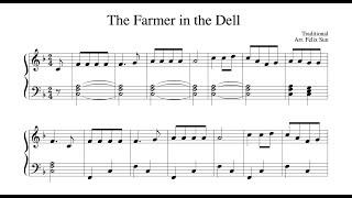 The Farmer in the Dell (Piano Sheet Music) - Beautiful Easy Arrangement