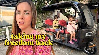 He won't let me drive a bike so I'm...(Thailand vlog)