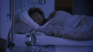 No Copyright Sleeping Man with Alarm clock  | Stock Footage Video