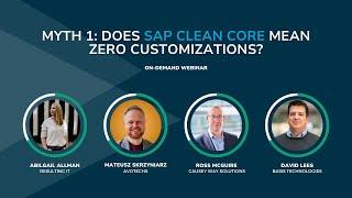 Does SAP Clean Core mean zero customizations?