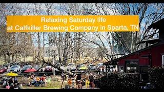 Relaxing Saturday life at Calfkiller Brewing Company, Sparta, TN. USA