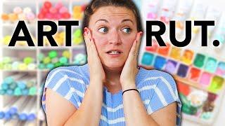 I'm in an ART RUT, and it's complicated... *paint with me*