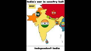 CountryBall (India's war; 1947- Present) #india  #bangladesh  #pakistan  #china #srilanka