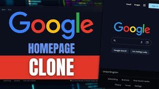 Google Clone using HTML and CSS | Responsive Website Design Tutorial