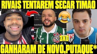 VAMOS RIR?! REAÇÕES DOS RIVAIS APÓS CORINTHIANS GANHAR! REACT CORINTHIANS 3X0 ATLÉTICO GO