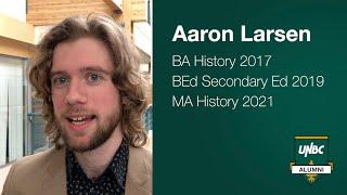 Off to Oxford, UNBC graduate Aaron Larsen to begin PhD studies at the University of Oxford