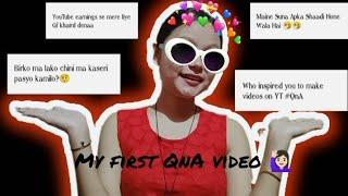 QnA video //first time//Bhavana Thapa