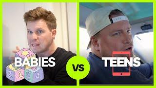 Parents Traveling with Babies vs. Teenagers