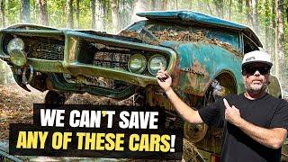 MUSCLECARS LEFT FOR DEAD IN THE WOODS AND THE OWNER WON'T SELL!