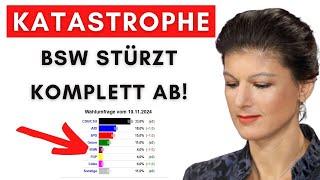 Wagenknecht laufen die Wähler weg. BSW scheitert sogar an 5%-Hürde!