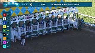 Big Drinker wins race 6 at Del Mar 11/9/24