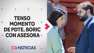 "NO ES SUFICIENTE": El tenso momento de Pdte. Boric con asesora durante preguntas por Monsalve