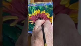 Wildflower painting demonstration by Mark Nesmith - “Wildflower” daily painting