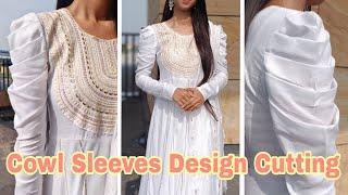 How to Make Cowl Sleeves with Tips and Tricks for Beginners | काव्ल स्लीव Design कैसे बनाये ?