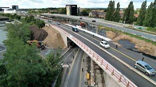 Modulare Expressbrücke ECHTERHOFF - Ersatzneubau  B51/A43 Münster in der Rekordzeit von 7 Wochen.