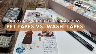 Washi vs PET Tapes Unboxing + Creative Journal Ideas | The Washi Tape Shop