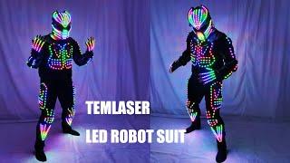 Future LED Robot Dance Suit Festival Celebrate Prom Party Music Show Costume