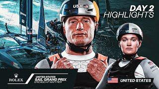 Day 2 Highlights | Rolex United States SailGP