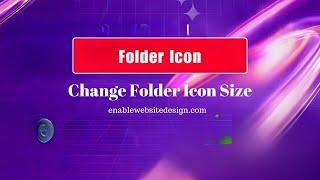 How to change folder icon size in windows 10 PC or Laptop