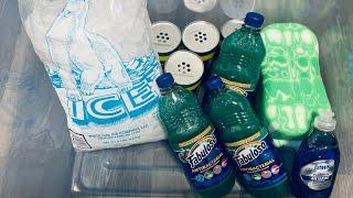 ASMR ICE ICE BABY  Comet & Ice paste. Fabuloso & Dawn soap  (Sponge squeezing)