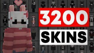  3,200 Cosmetics Skin Pack Folder MCPE/MCBE 1.21+ (WORKS ON HIVE!)