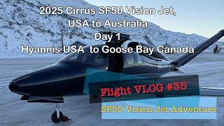 2025 Cirrus SF50 Vision Jet, USA to Australia Again Day 1, Flight VLOG #35