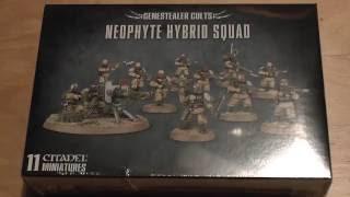 Genestealer Cults Neophyte Hybrid Squad - Unboxing (WH40K)