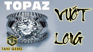 Tahi 5540 – Topaz nhẫn nam vàng trắng móng rồng | TahiGems - Tahi Phạm