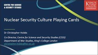 Nuclear Security Culture Playing Cards