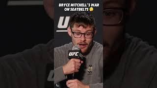 Bryce Mitchell is not a fan of seatbelts ‍️ #UFC310