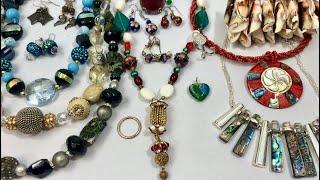 Goodwill Bluebox 5 lbs Jewelry Unboxing! New Jersey bag #4! Mystery Jewelry Haul!