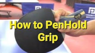 Table Tennis. Penholder RPB (Reverse Penholder Backhand Grip) How to Grip?  直拍横打握拍讲解.