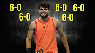 5 Times Carlos Alcaraz BAGELED His Opponents (Tennis Insanity!)