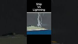 Ship vs Lightning  #cookingsandbox #lightning #storm #floatingsandbox