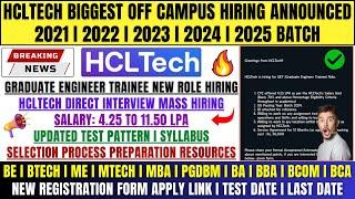 Finally HCLTech New Hiring Announced | Mass Hiring | OFF Campus Drive | 2021-2023, 2024, 2025 Batch