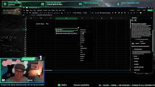 Creating EVE Excel add-in spreadsheets from scratch - Full Stream