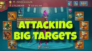 Lords Mobile - Castle rallies. Mythic gear is under attack. Blasting big comps with DOM account