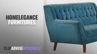 10 Best Selling Homelegance Furnitures [2018 ]: Homelegance Erath Danish Modern Mid Century Loveseat