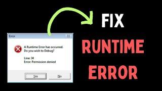 How to Fix Runtime Error on Windows 11