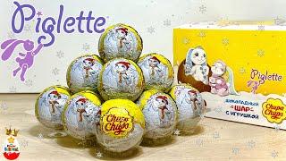 PIGLET BUNNIES, Winter series part 2! Surprises, Piglette Toys, Chupa Chups Surprise unboxing