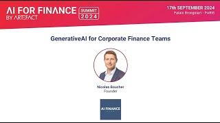 Generative AI for corporate finance teams with Nicolas Boucher, Founder of the AI Finance Club