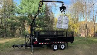 Log Loader Dump Trailer, WIll it lift a 1/3 cord firewood bag???