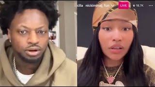 Nicki Minaj Abruptly Ends Live After Funny Marco Presses Her For $5K She Owes Him